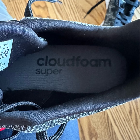 Adidas Cloudfoam Puremotion Core Grey/ Black/ WhiteRunning Shoes Size 9 - Picture 6 of 11